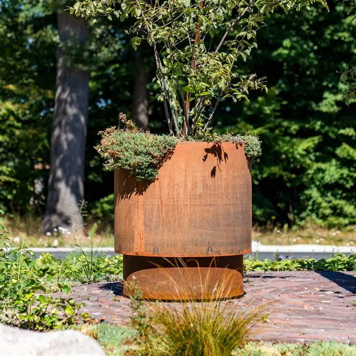 Cortenstaal Plantenbak Rond 120 x 60 cm