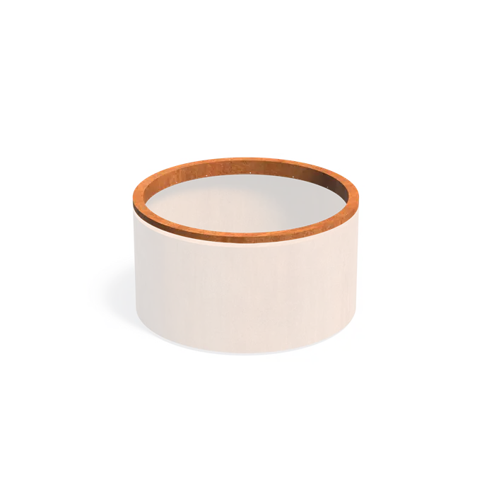 Cortenstaal Plantenbak in-lite ready opzetrand Ø120 x 89 cm - Rond