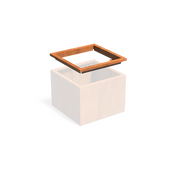 Cortenstaal Plantenbak in-lite ready opzetrand 80 x 80 x 8.9 cm