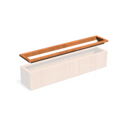 Cortenstaal Plantenbak in-lite ready opzetrand 200 x 40 x 8.9 cm