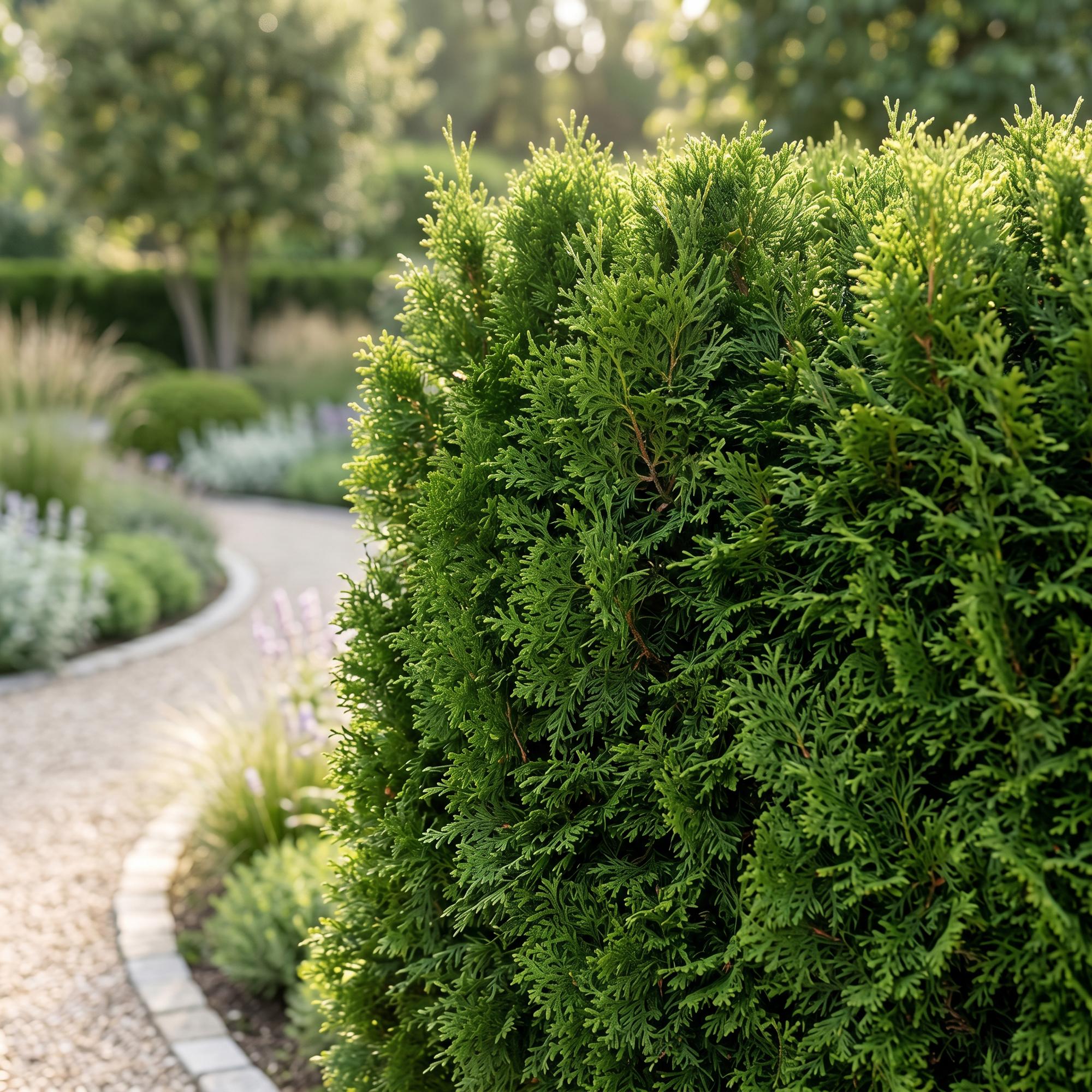 Thuja occidentalis Smaragd - Levensboom 16x - Haagplanten - Groenblijvend - Groen - Pot 9cm - Hoogte 20-30cm