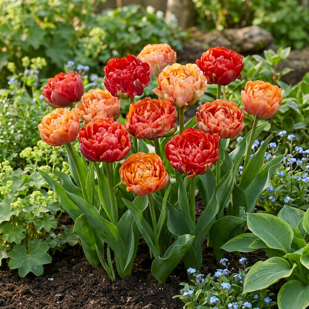 24x Tulipa Gudoshnik Double - Bloembollen - Gevuldbloemige tulp Gudoshnik - Diversen - Voorjaarsbloeier - Bolmaat 11/12