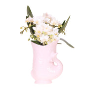 Kolibri Orchids | Orchidea bianca 'Nazaré' + Vaso per pesci rosa - dimensioni vaso Ø9cm | pianta da appartamento fiorita - fresca dal coltivatore