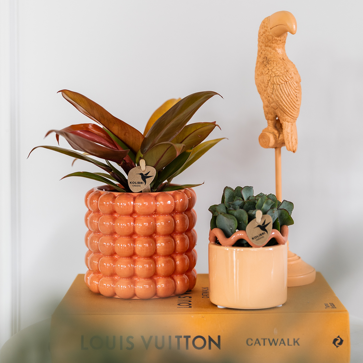 Kolibri Home | Poppy Übertopf - Orange - Ø9cm