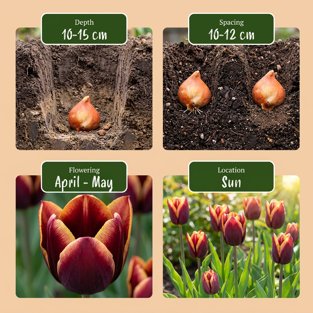 15x Tulipa My Favourite Topping - Bloembollen - Tulp Mijn Favoriete Topping - Diversen - Voorjaarsbloeier - Bolmaat 11/12