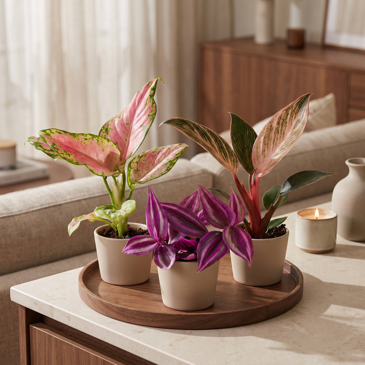 Baby Planten Paradise Mix - Diversen 3x - Tropisch - Ø6cm - ↕10-15cm