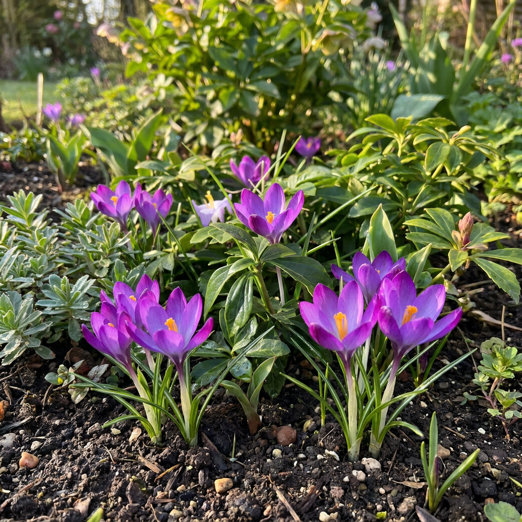 400x Crocus Ruby Giant - Bloembollen - Krokus - Paars - Verwilderingsbol - Bolmaat 5/+