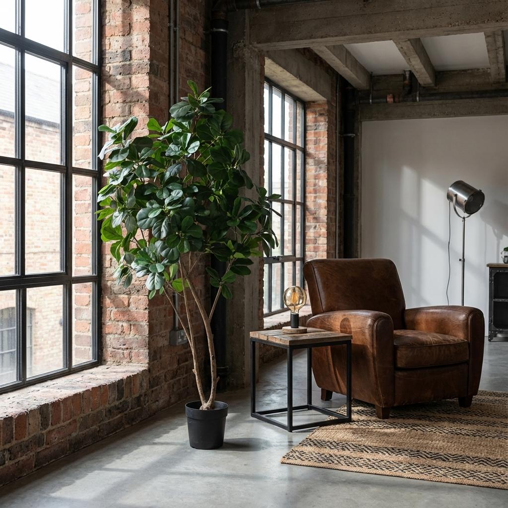 Kunstplant - Ficus Lyrata boom - 180cm