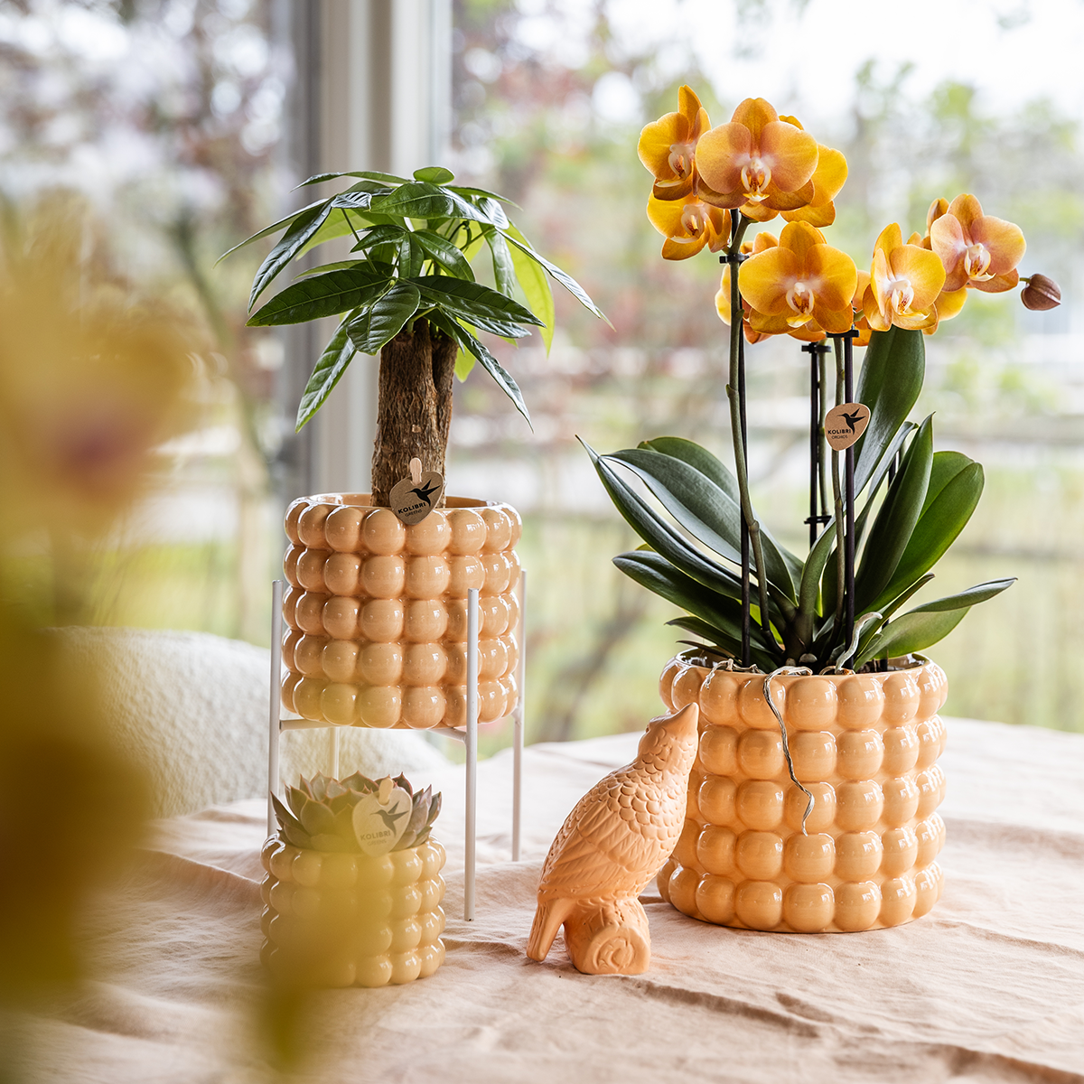 Kolibri Home | Poppy sierpot - Peach - Ø12cm