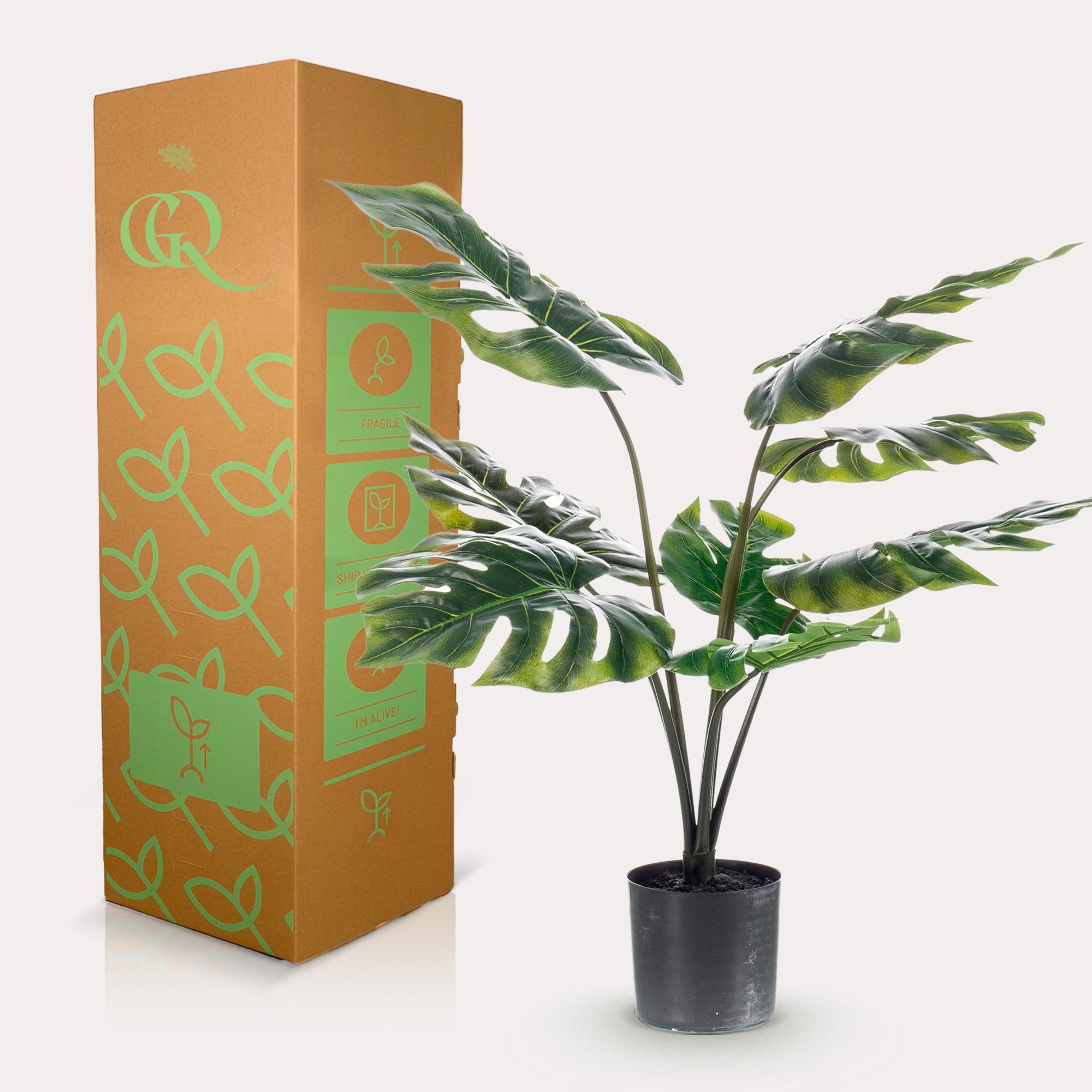 Monstera Deliciosa - pianta artificiale - 65 cm