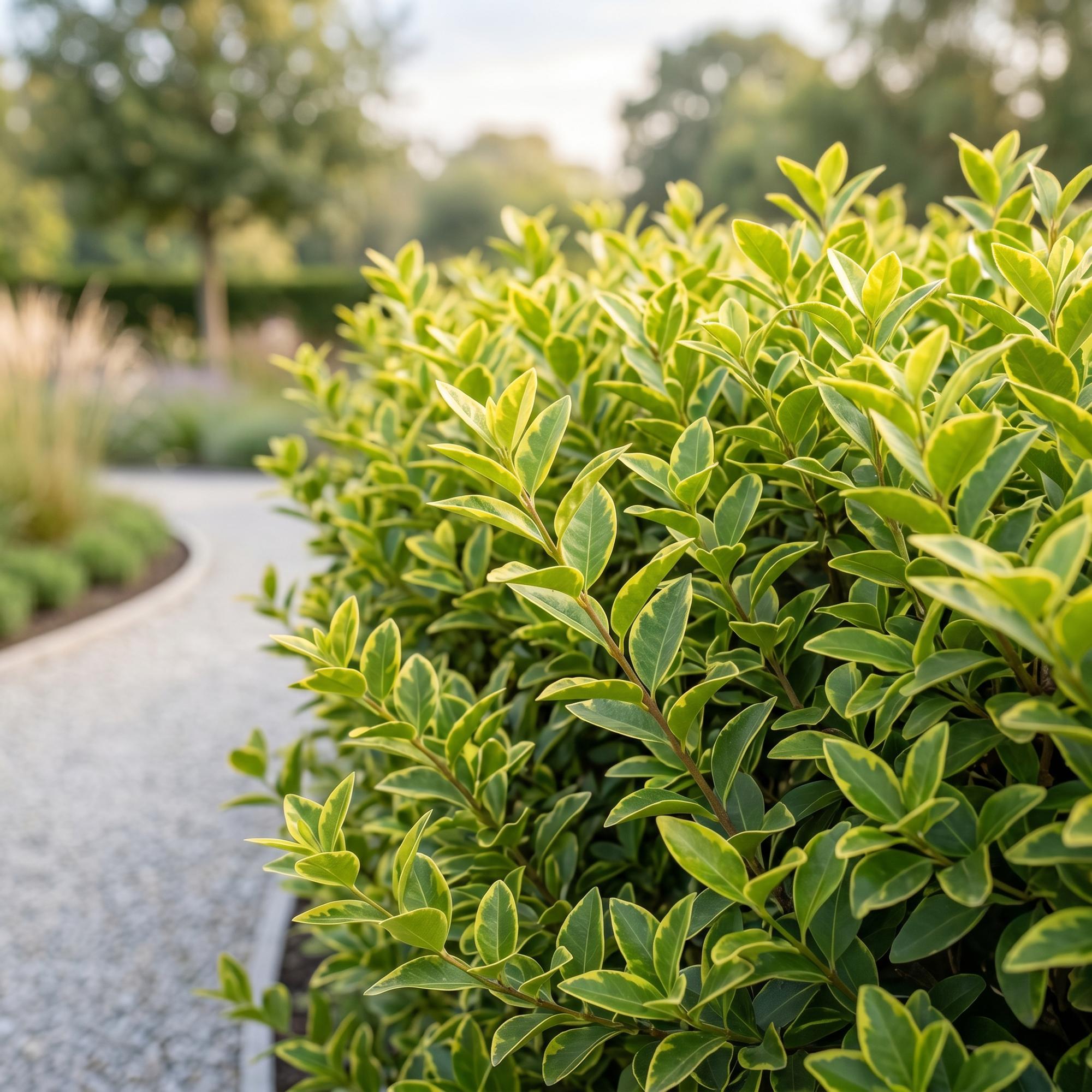 Ligustrum ovalifolium Aureum - 16x Bontbladige Liguster - Haagplanten - Groenblijvend - Bont - Pot 9cm - Hoogte 35-45cm