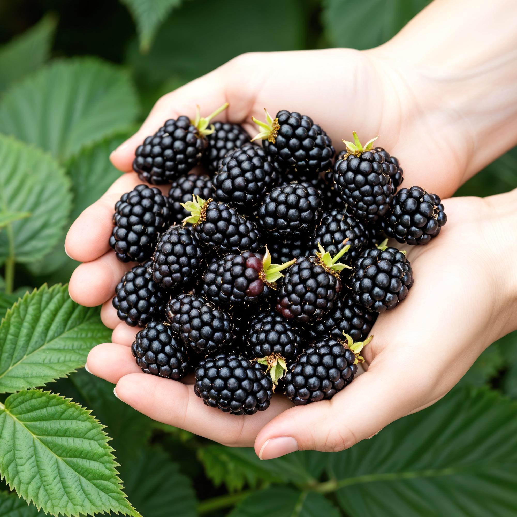 Doornloze Braam - Rubus Thornfree - Winterhard - 6 Planten - Pot 9 cm - Zwarte Braam