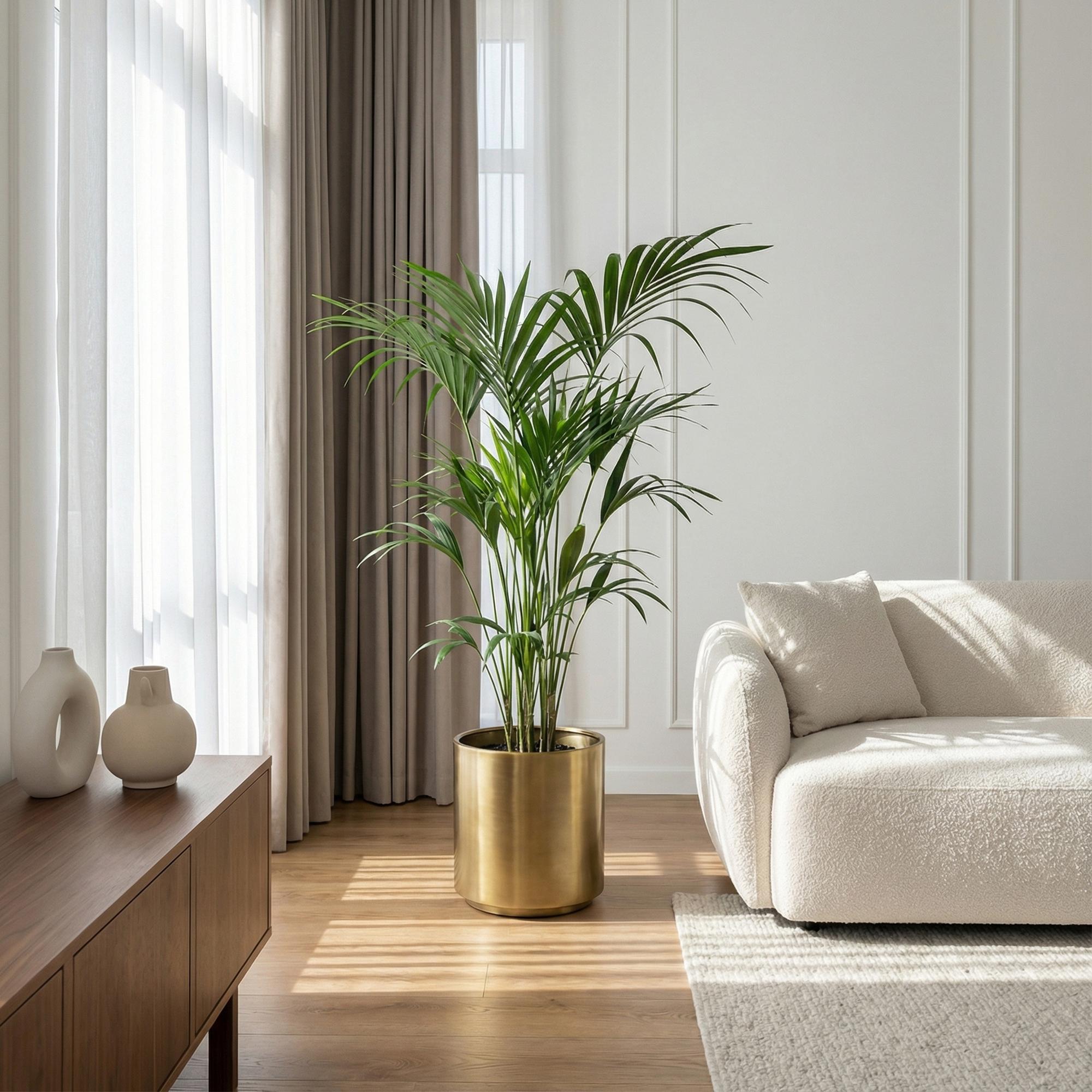 Howea Forsteriana - Kentia Palm - Weinig Onderhoud - Groen - 1 plant - Pot 24cm - Hoogte 140-150cm