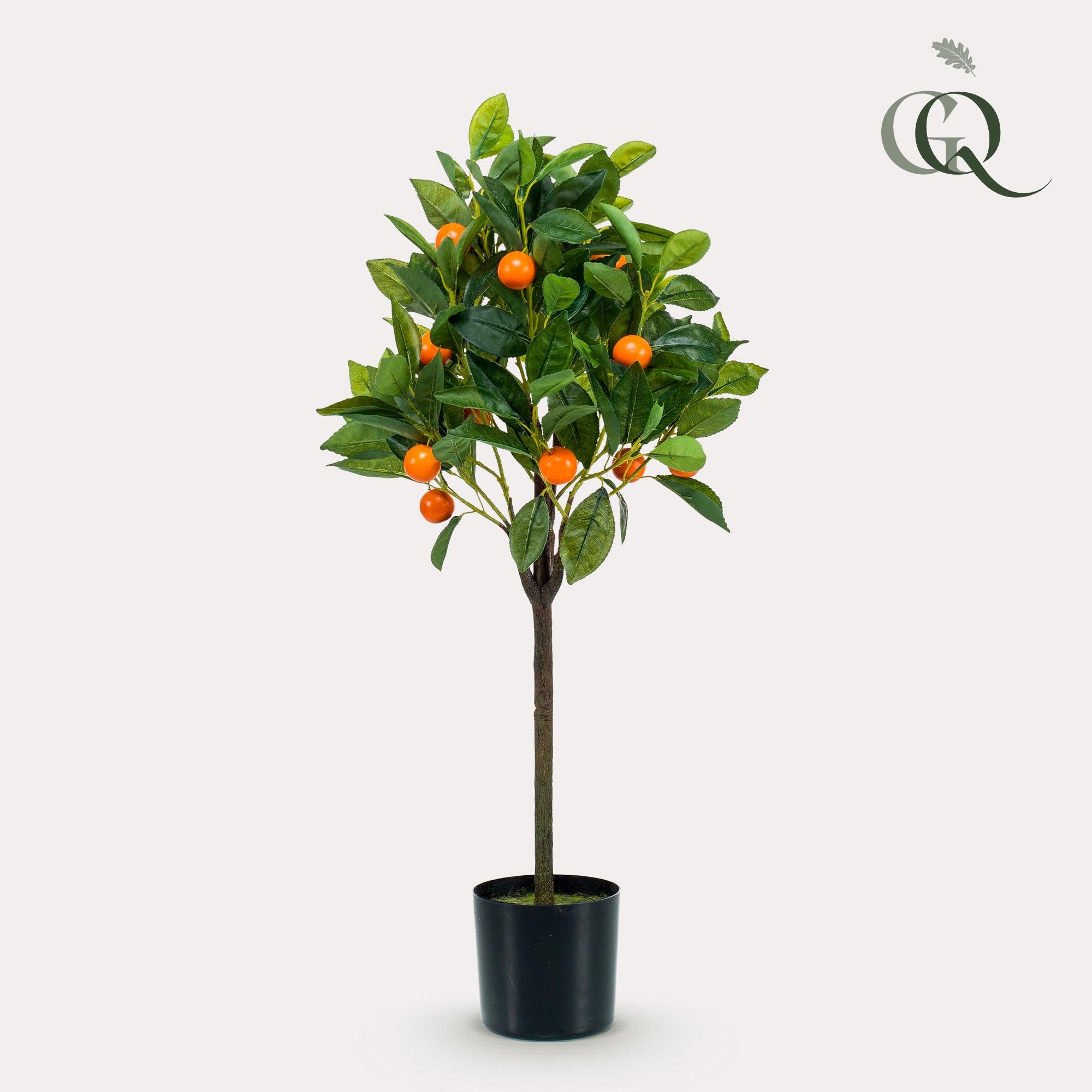 Pianta artificiale - Citrus Sinensis - Arancio - 75 cm