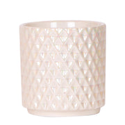 Kolibri Home | Pot décoratif Diamant Perle - Travertin - Ø9cm