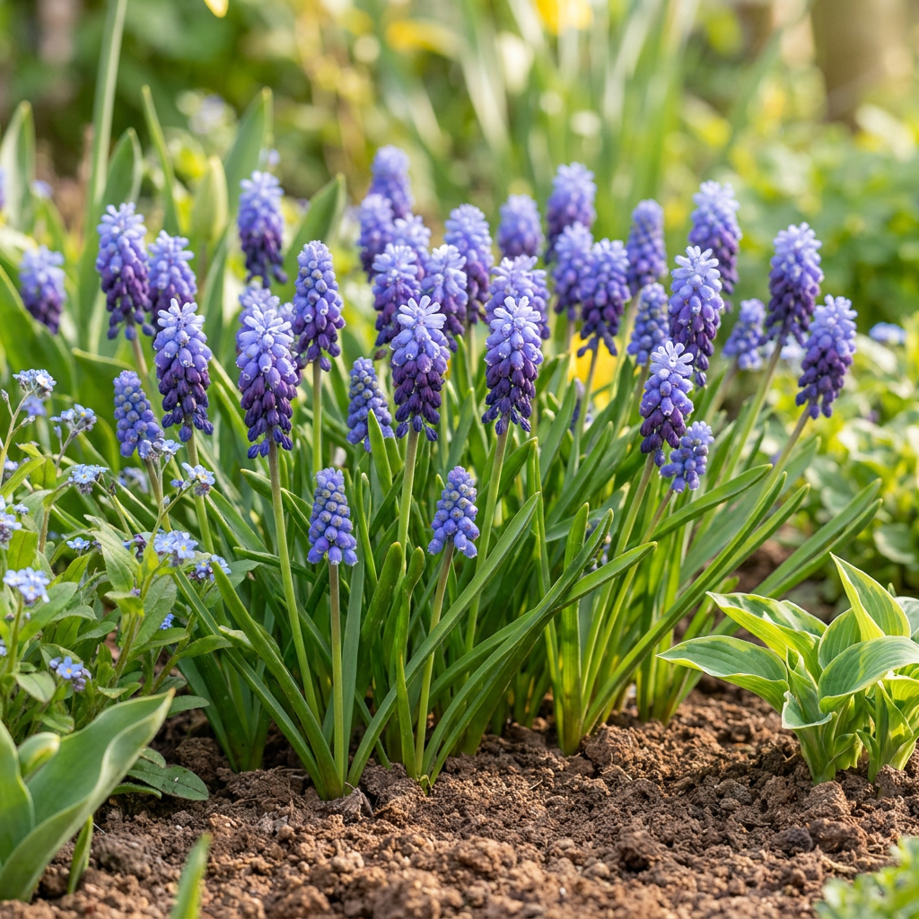 200x Muscari Latifolium - Blumenzwiebeln - Breitblättrige Traubenhyazinthe - Blau - Verwildernde Zwiebel - Zwiebelgröße 5/6