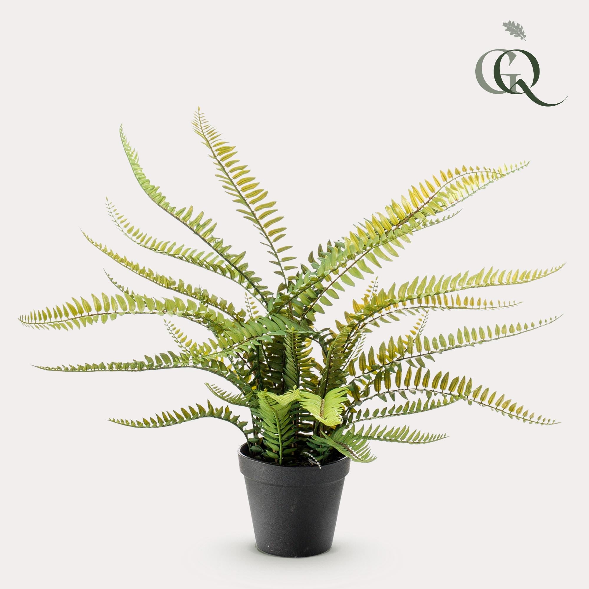 Pianta artificiale - Nephrolepis Exaltata - Felce di Boston - 55 cm