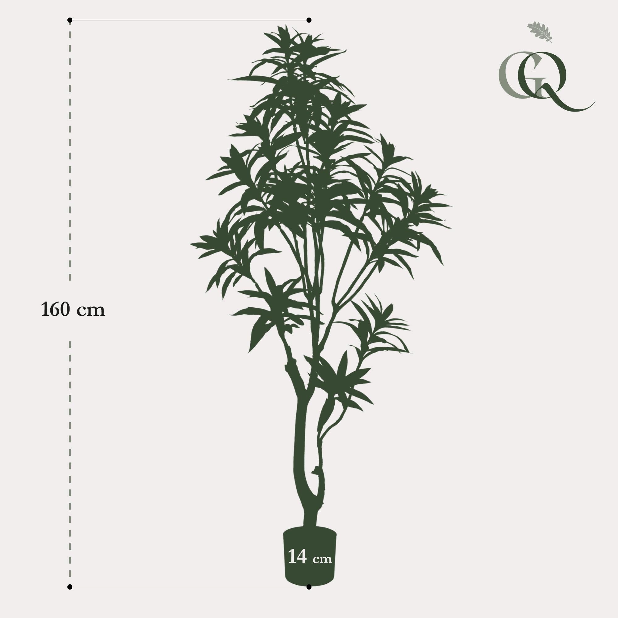 Planta artificial - Dracaena - Árbol del dragón - 155 cm