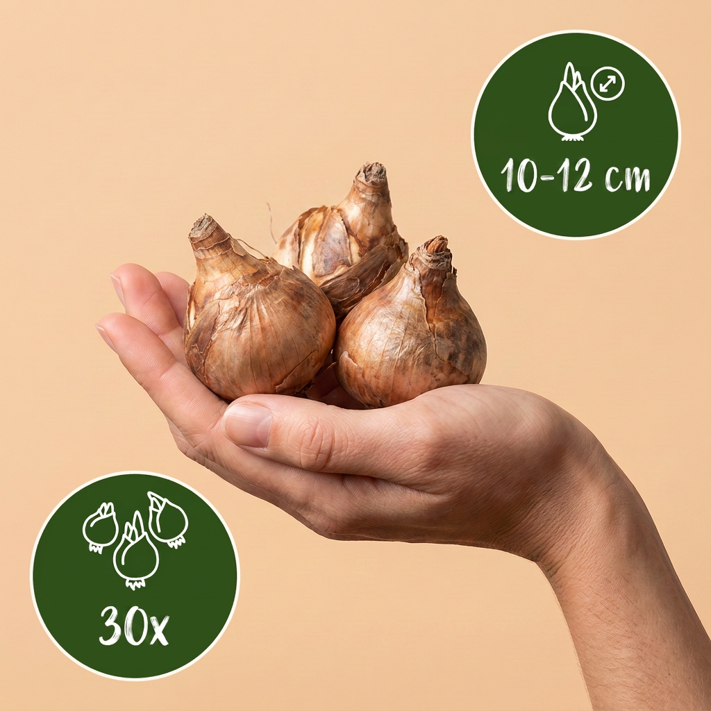 30x Natte Tuinbol - Bloembollen - Natte Tuinbol - Diversen - Zomerbloeier - Bolmaat 10/12