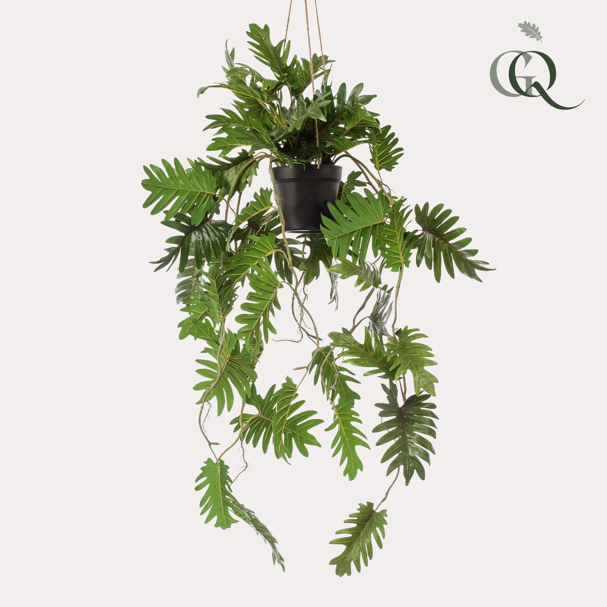 Pianta artificiale - Philodendron - Amante degli alberi rampicanti - 80 cm