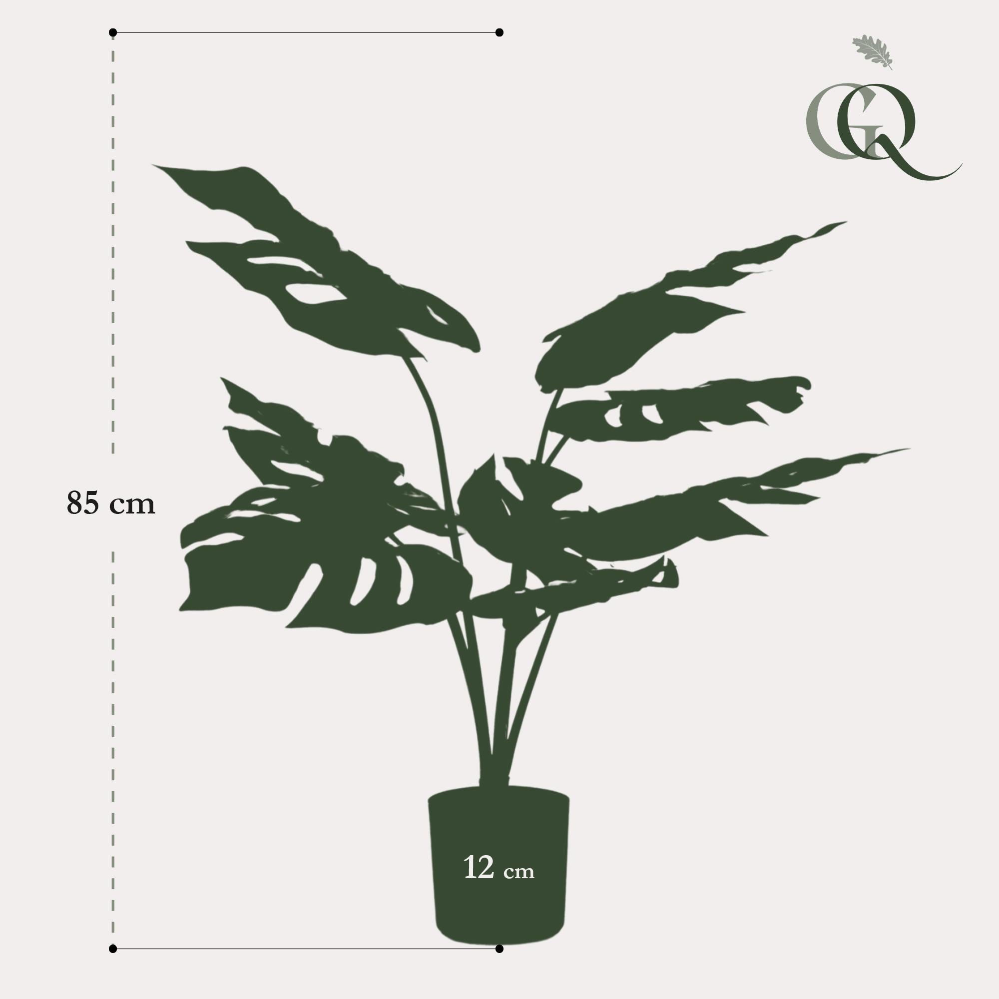 Monstera Deliciosa - pianta artificiale - 65 cm