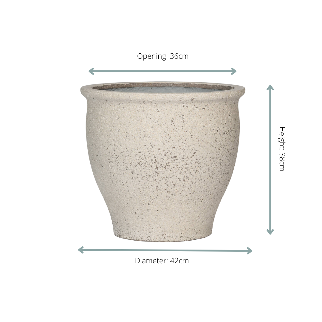 Pot Poseidon Blanc Craie - D42 x H38