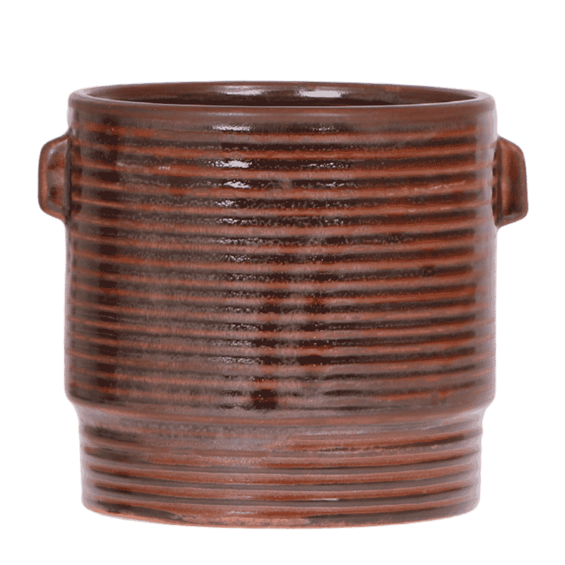 Kolibri Home | Sunset sierpot - Bruin - Ø12 cm