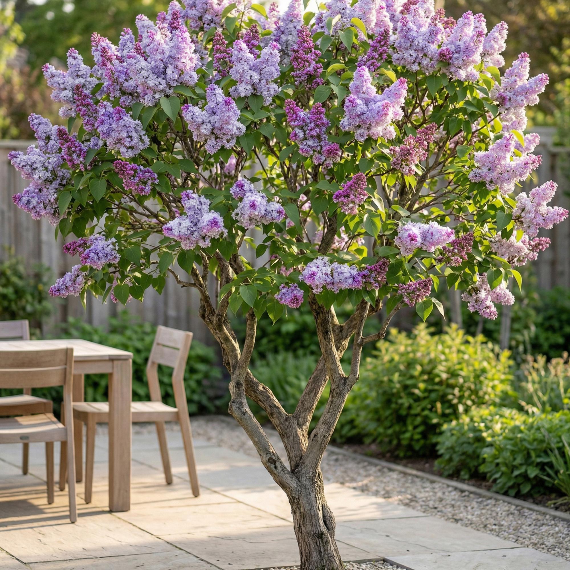 Syringa vulgaris Michel Buchner - Gewone Sering - Winterhard - Roze - 1 Plant - Pot 17cm - Hoogte 45cm