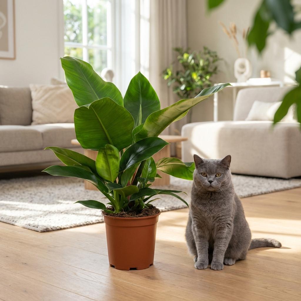Philodendron Imperial Green - Groen - Weinig onderhoud - 1 Plant - Pot 19cm - Hoogte 65cm