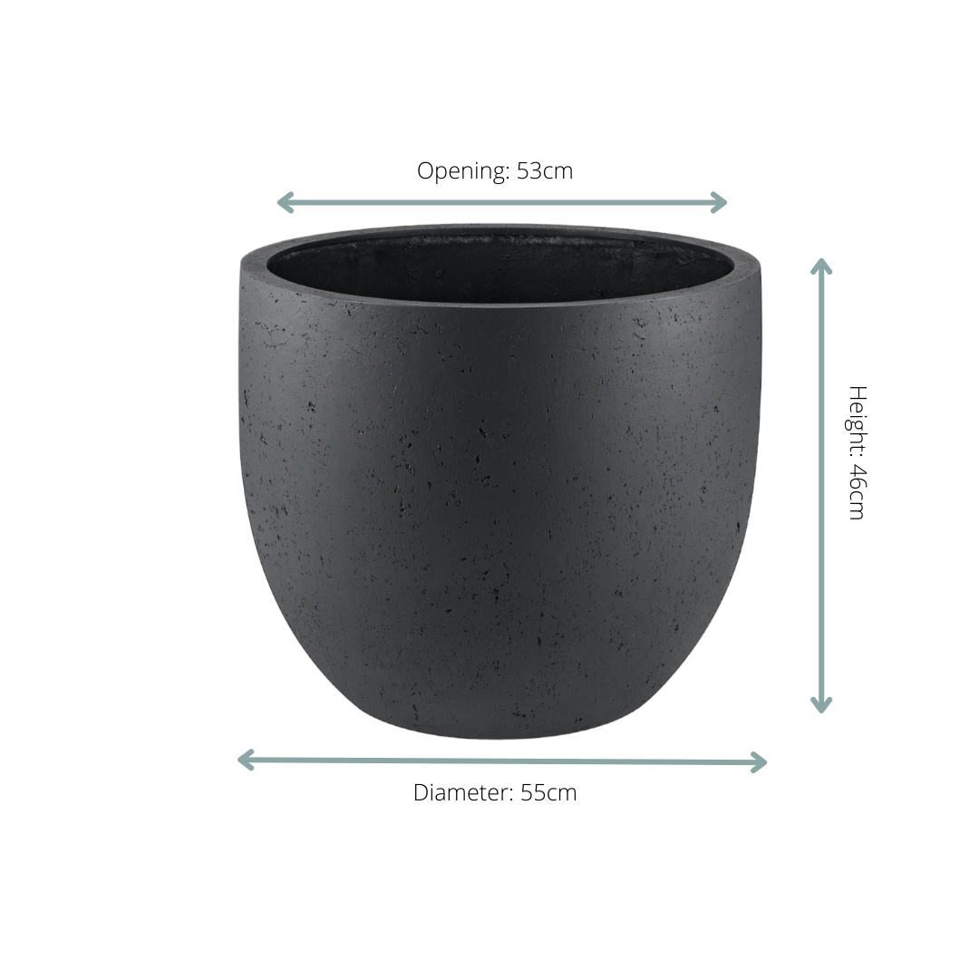 Maceta Grigio New Egg Antracita - D55 x H46
