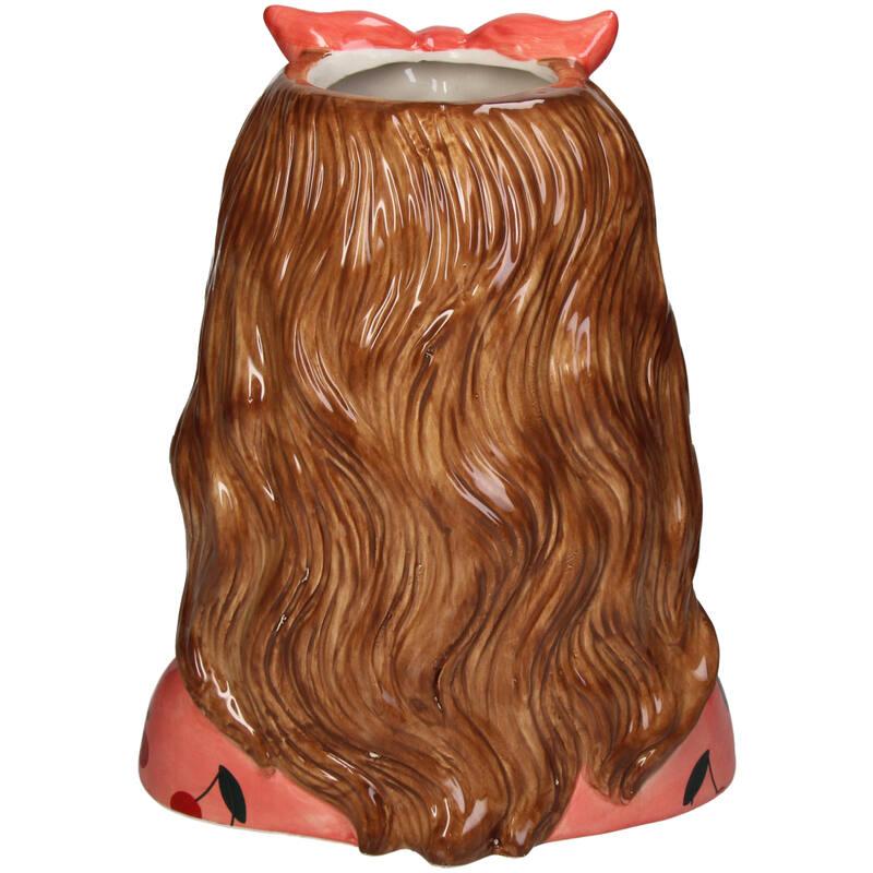 Vaso Fashion Lady 'Jessie' 27 cm - Con occhiali e fascia per capelli