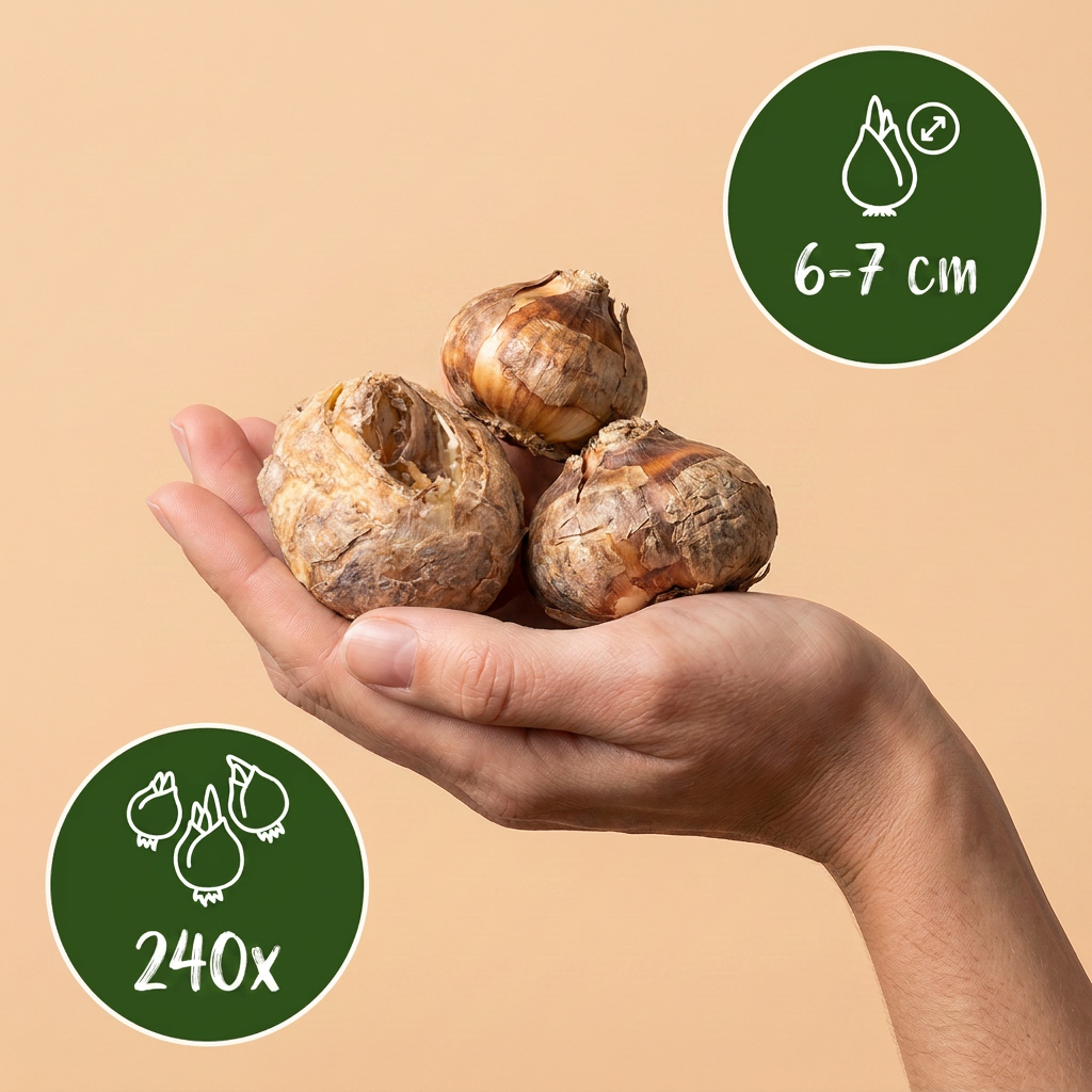 240x Fritillaria Meleagris Mix - Bloembollen - Kievitsbloem mix - Paars en Wit - Verwilderingsbol - Bolmaat 6/7