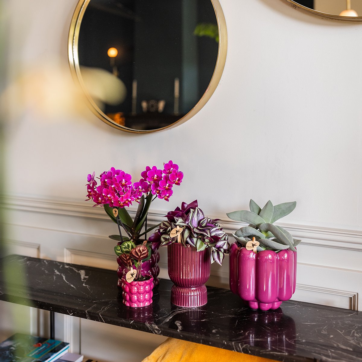 Kolibri Home | Diabolo sierpot | Ø9cm - Burgundy