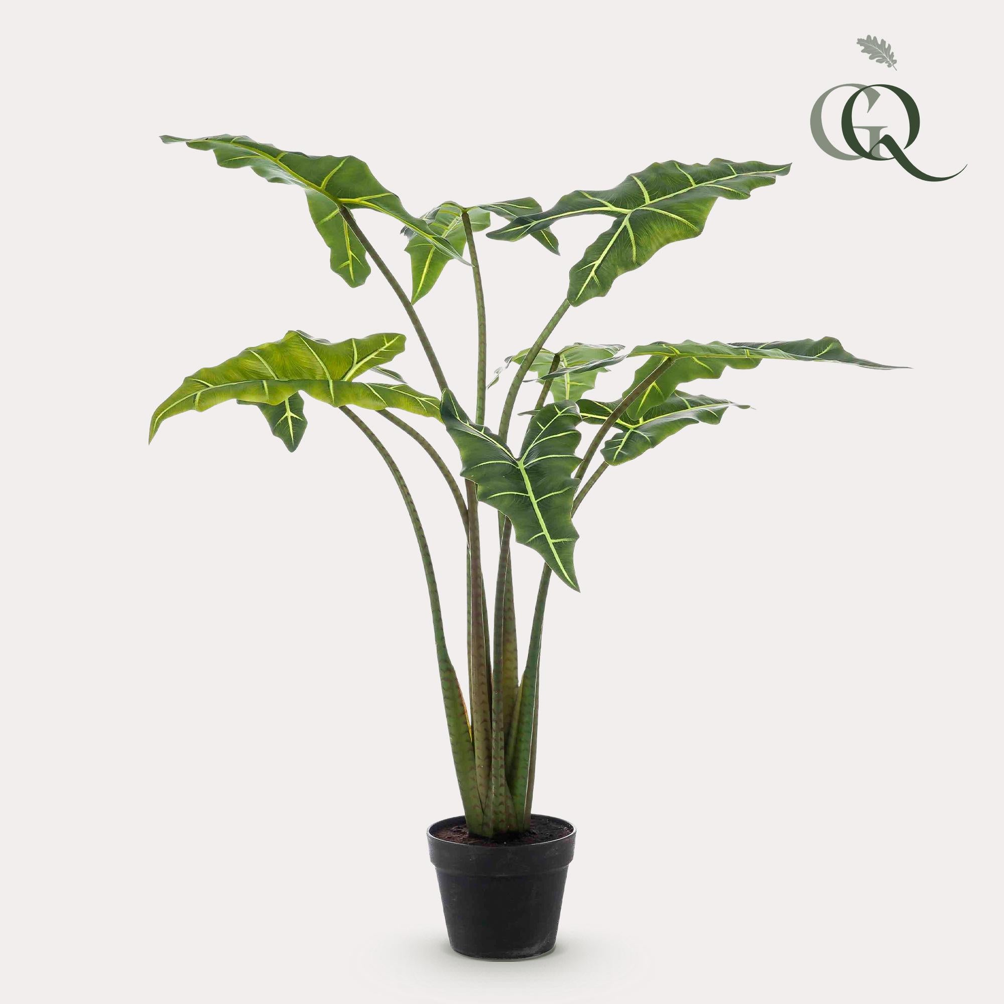 Planta artificial - Alocasia Frydek - Oreja de elefante - 120 cm