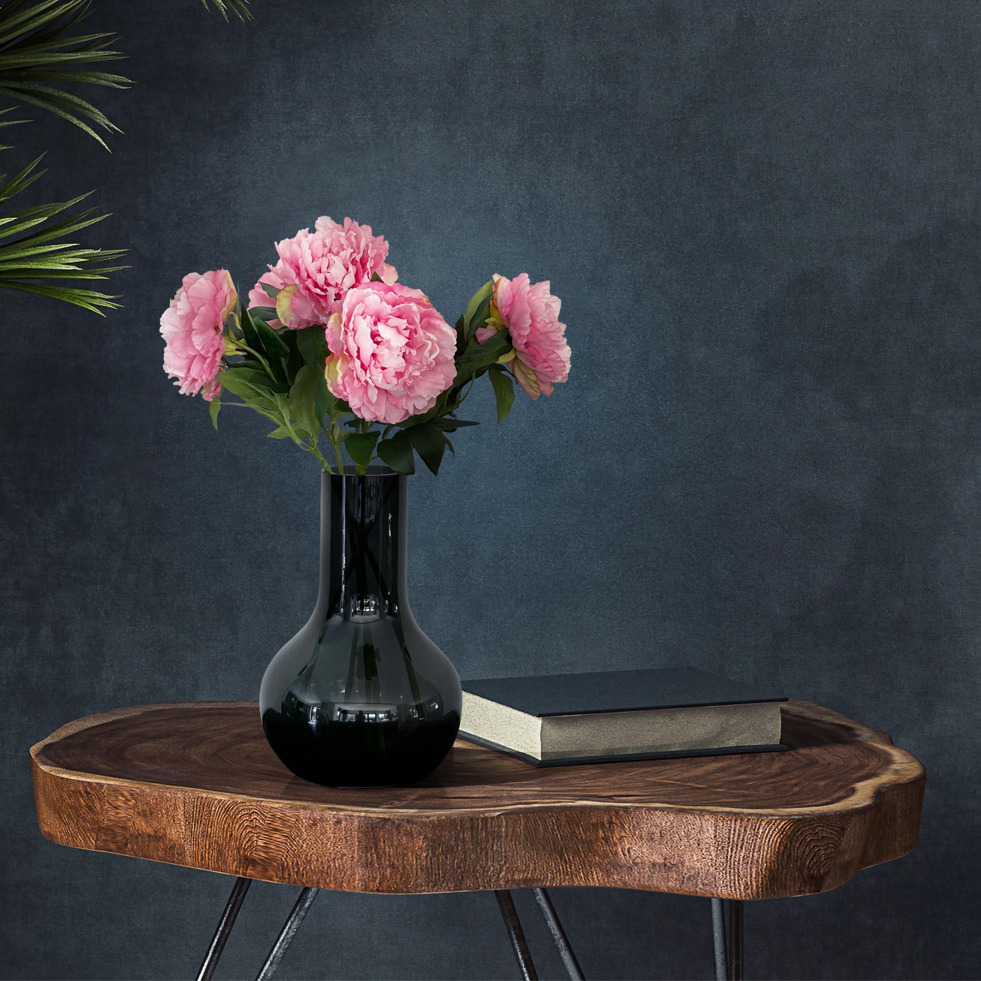 Künstliche Blumen Solo – Hellrosa – Pfingstrosen – 5 Stück – 65 cm