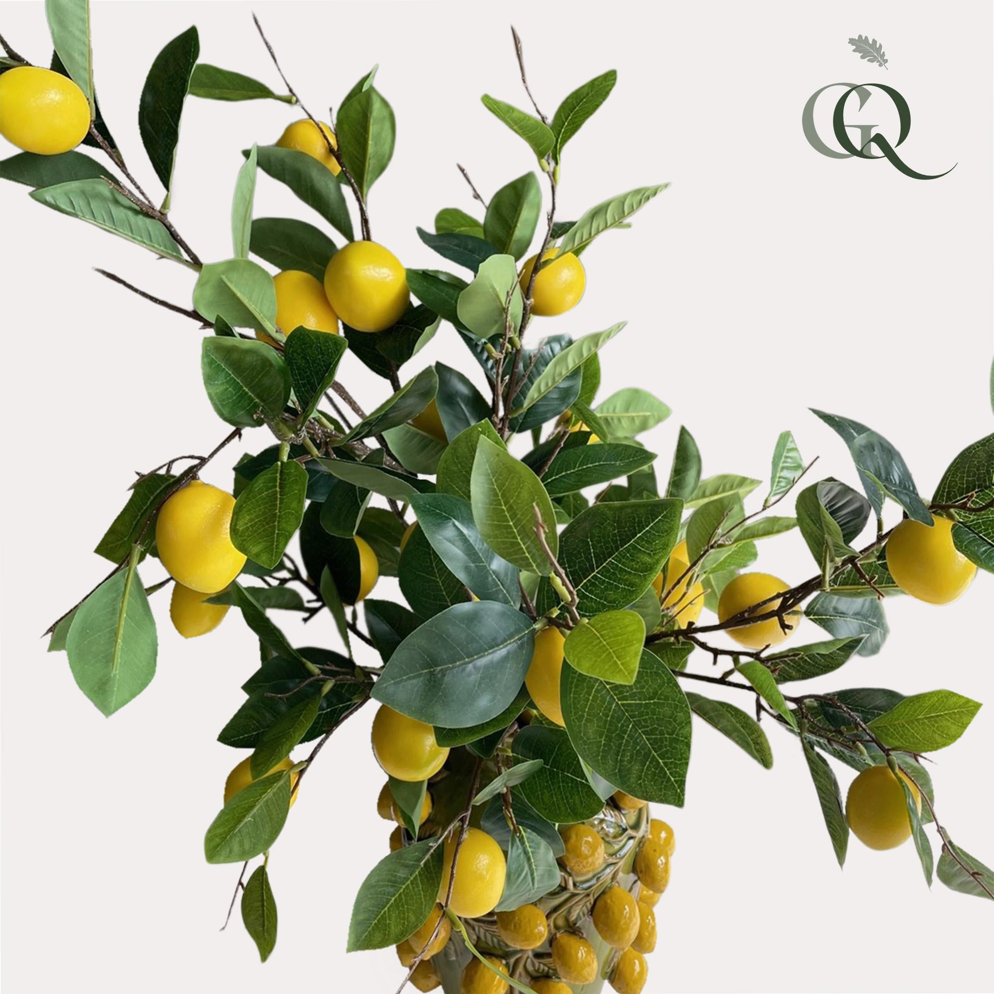 Künstliche Blumen - Strauß L - Zitronengelb - 80 cm