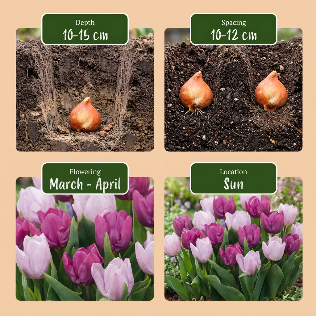120x Tulipa Candy Purple Prince mix - Bloembollen - Tulp Candy Purple Prince mix - Diversen - Voorjaarsbloeier - Bolmaat 11/12