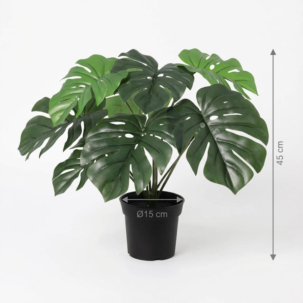 Kunstplant - Monstera Deliciosa - 45cm