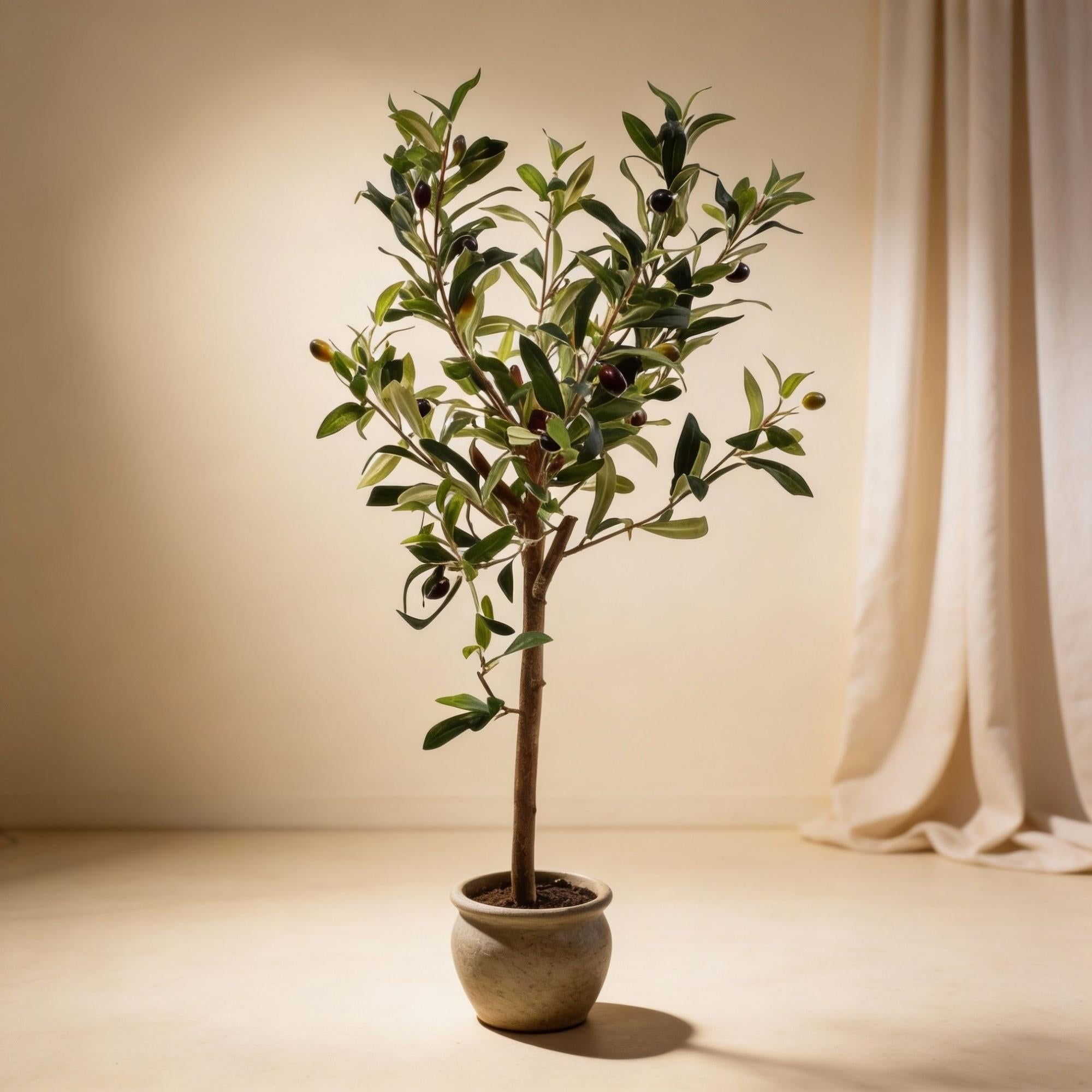 Olivenbaum im Topf, 65 cm – Künstliche Pflanze