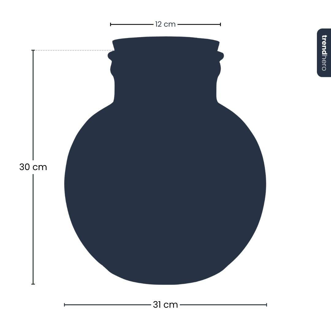Terrarium bottle with cork - Bolder Bob - Ø 30 cm ↑ 31 cm - Without LED cork
