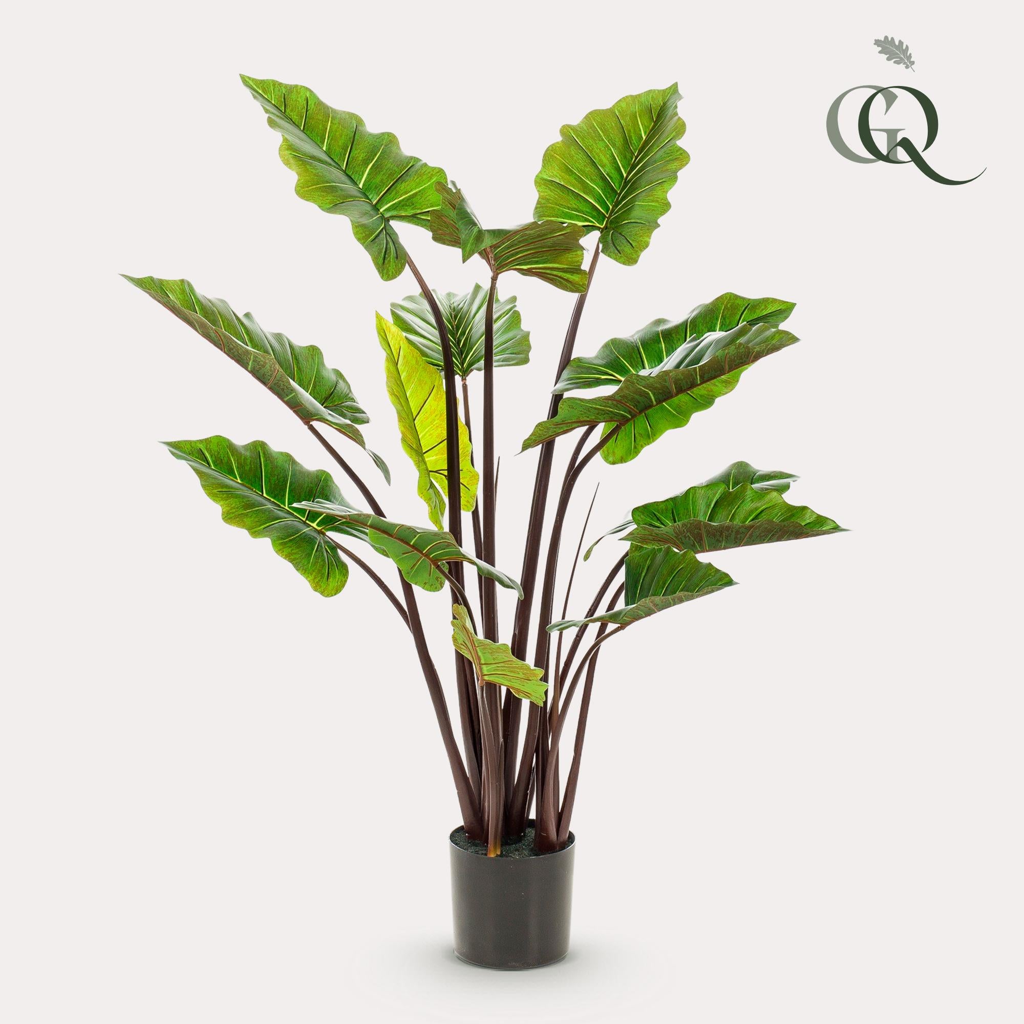Artificial plant - Colocasia Pink China - Elephant Ear - 130 cm