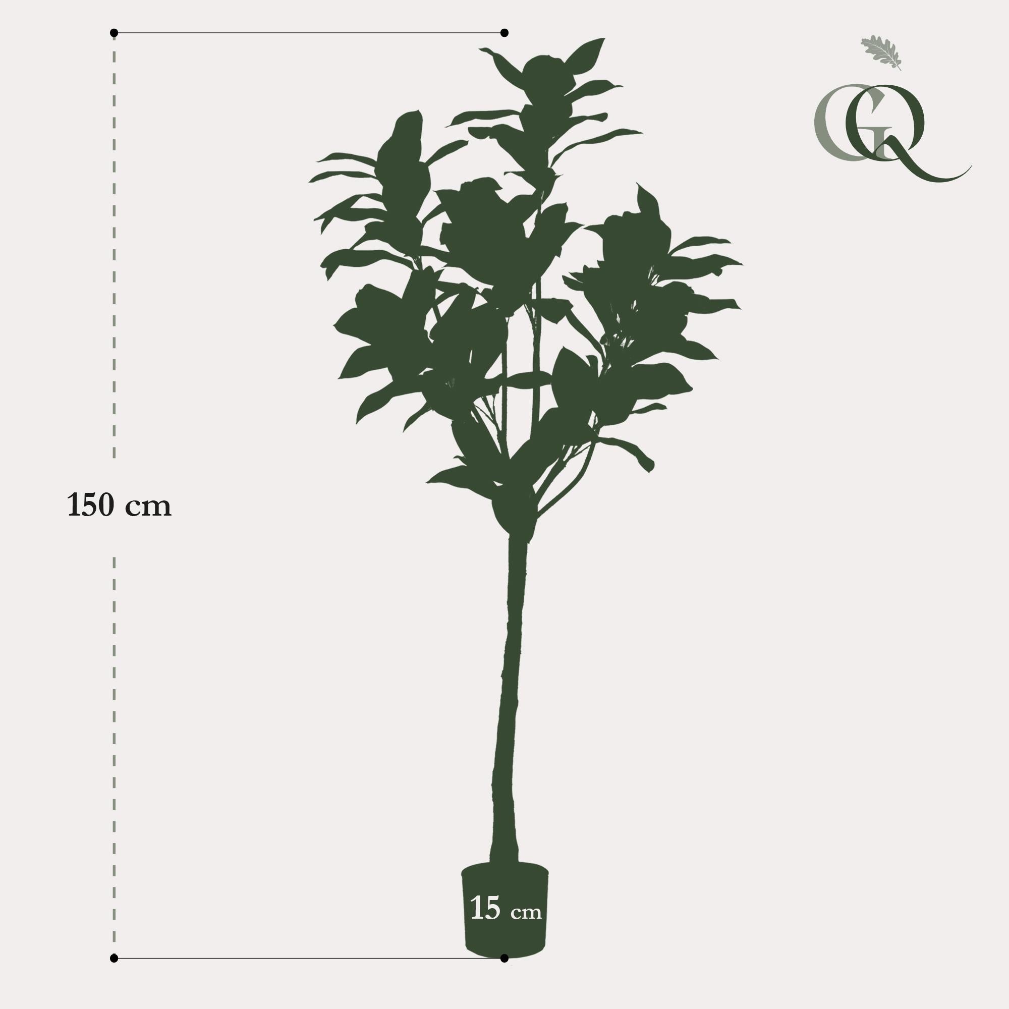 Pianta artificiale - Magnolia Grandiflora - 150 cm
