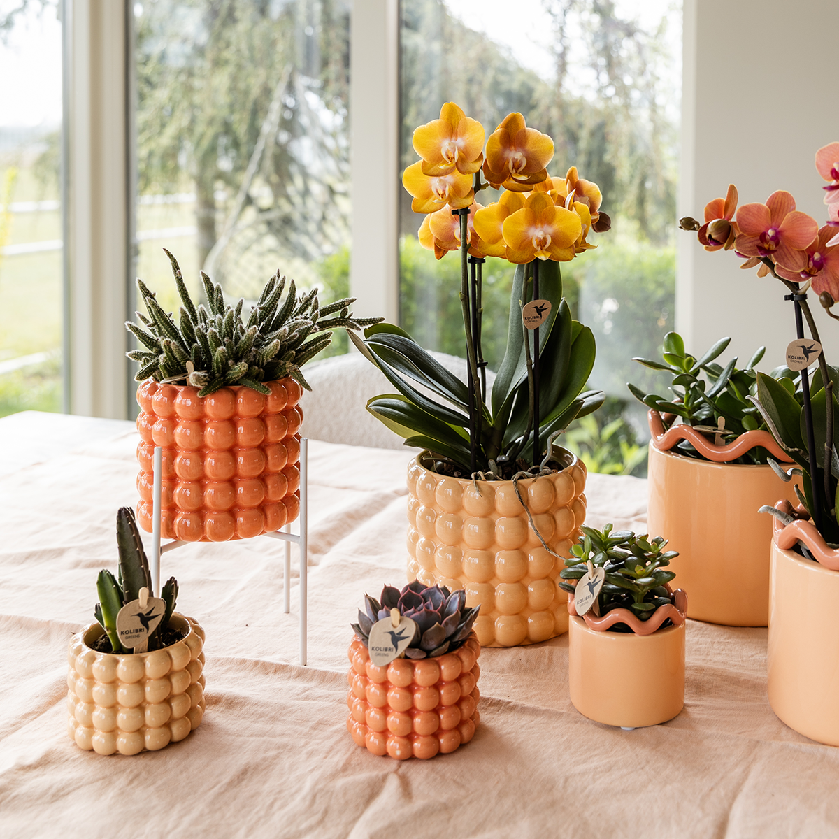 Kolibri Home | Poppy Übertopf - Orange - Ø9cm