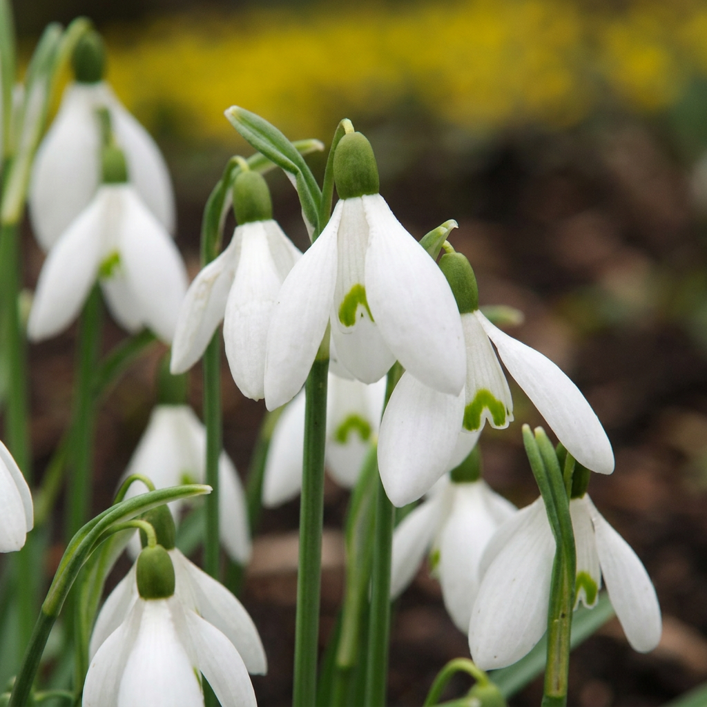 200x Galanthus Elwesii - Blumenzwiebeln - Großes Schneeglöckchen - Weiß - Frühlingsblüher - Zwiebelgröße 5/6