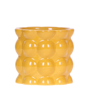Kolibri Home | Cotton Shine sierpot - Yellow - Ø9cm
