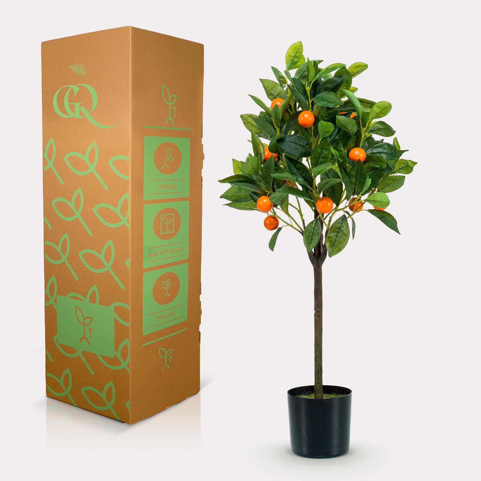 Pianta artificiale - Citrus Sinensis - Arancio - 75 cm
