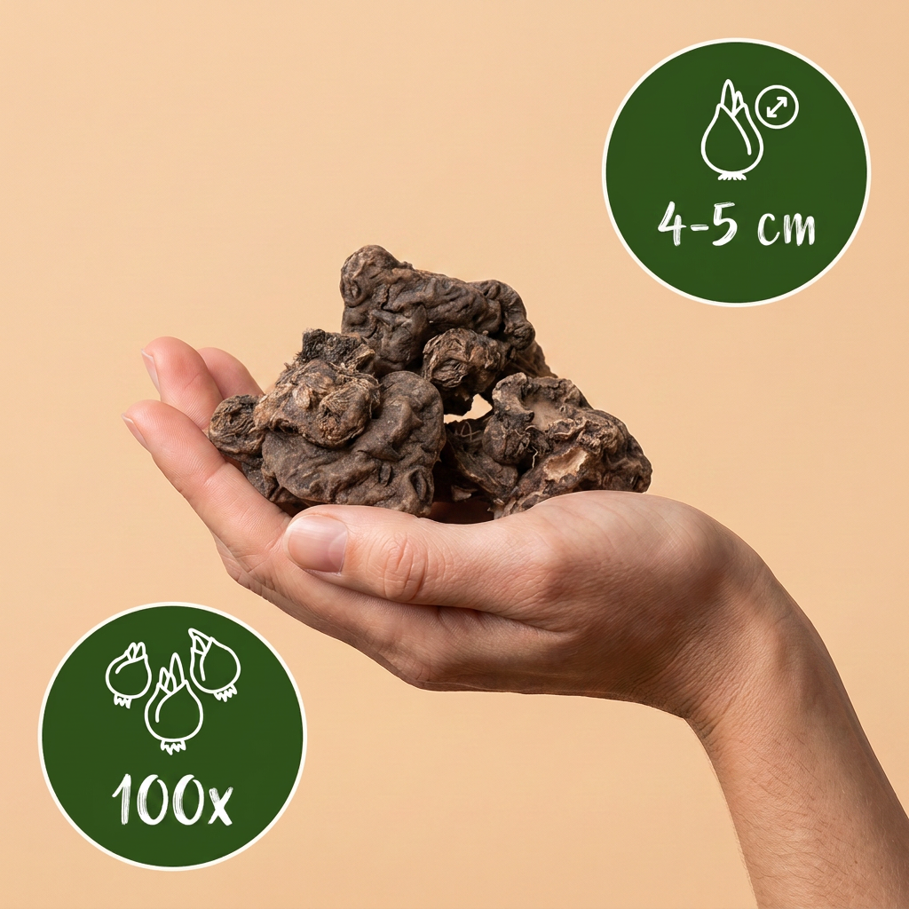 100 bulbos de anémona Blanda - Mezcla de anémonas griegas - Varios - Bulbo de naturalización - Tamaño del bulbo 4/5