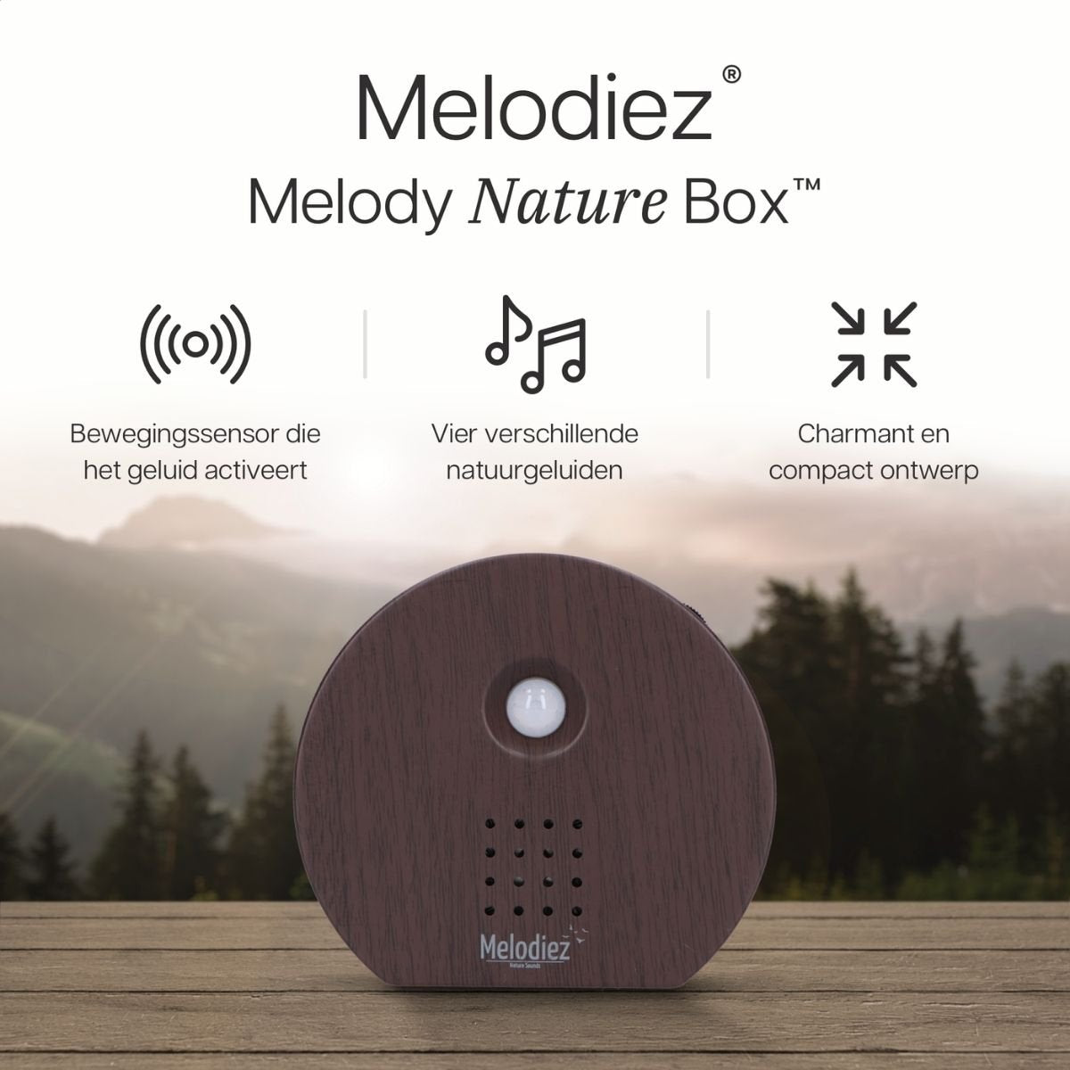 Melodiez | Muziekdoos - Ebony Hout