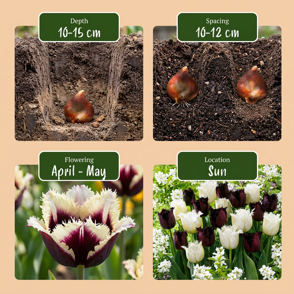 120 bulbos de mezcla Tulipa Breakdance - Varios - Floración primaveral - Tamaño del bulbo 11/12