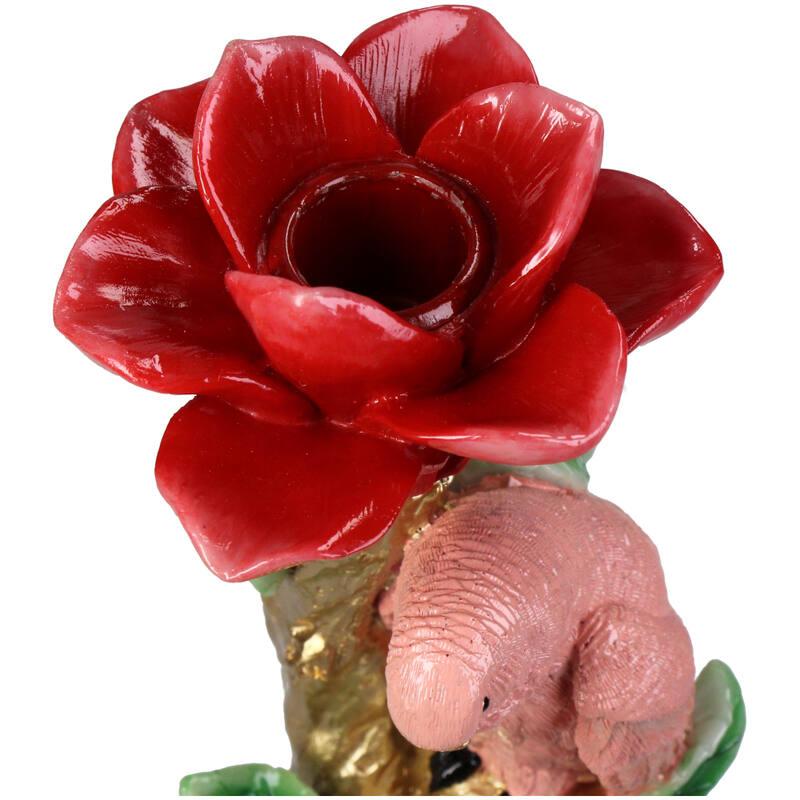 Kerzenständer – Rosa Papagei ↑ 26 cm – Heimdekoration